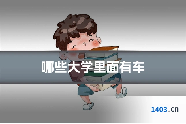 哪些大学里面有车