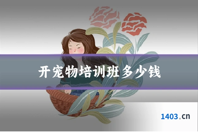 开宠物培训班多少钱