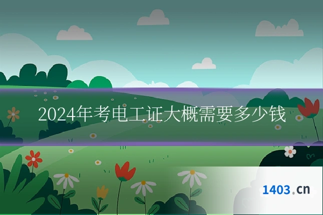 2024年考电工证大概需要多少钱