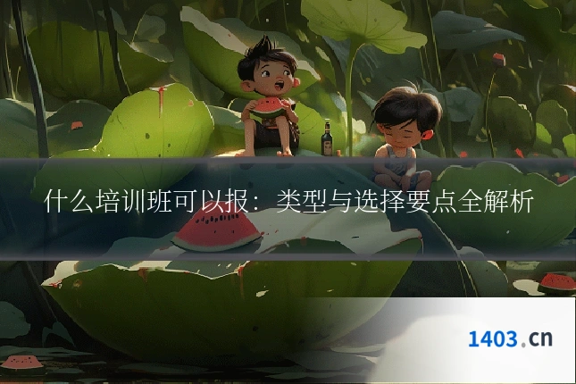 什么培训班可以报:类型与选择要点全解析