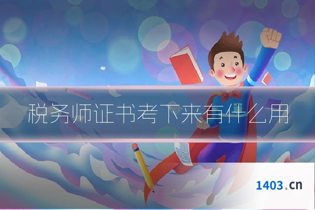 税务师证书考下来有什么用