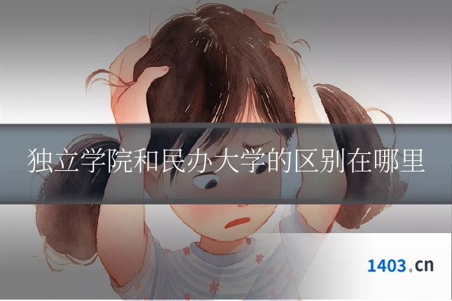 独立学院和民办大学的区别在哪里
