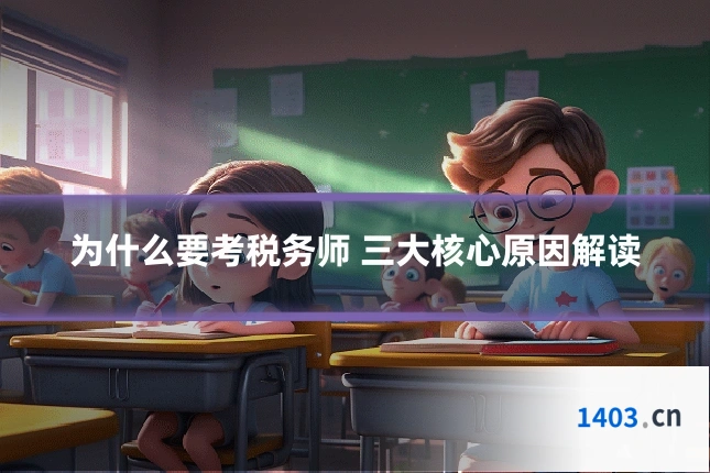为什么要考税务师 三大核心原因解读