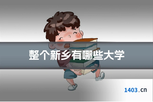 整个新乡有哪些大学