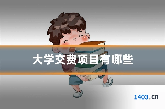 大学交费项目有哪些