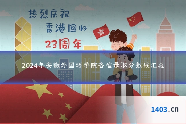 2024年安徽外国语学院各省录取分数线汇总