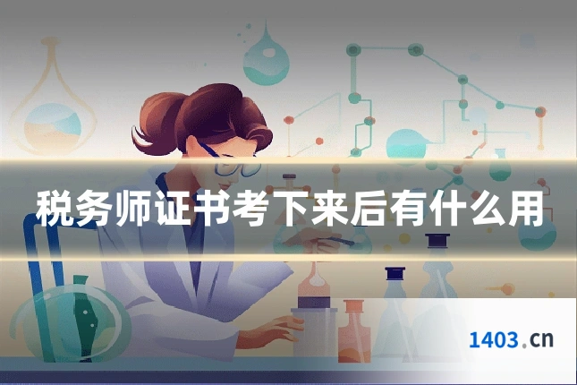 税务师证书考下来后有什么用