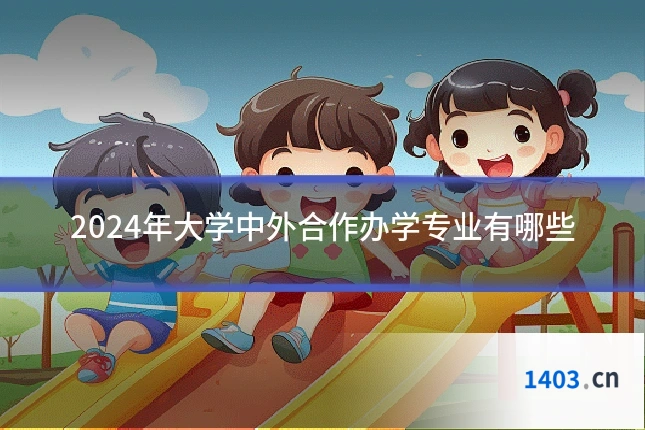2024年大学中外合作办学专业有哪些