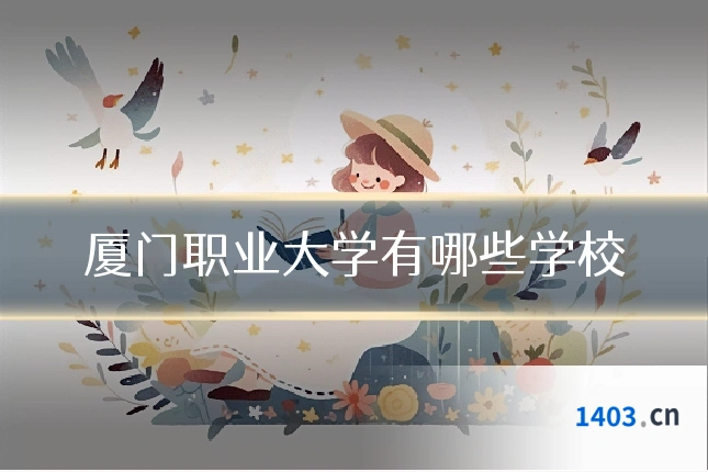 厦门职业大学有哪些学校
