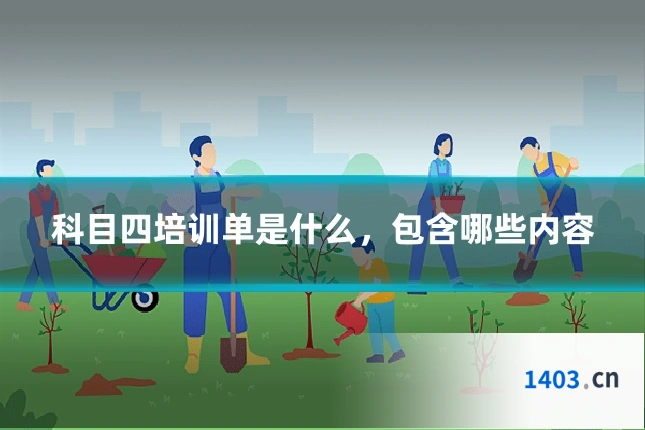 科目四培训单是什么，包含哪些内容