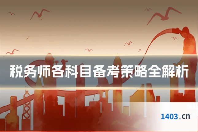 税务师各科目备考策略全解析