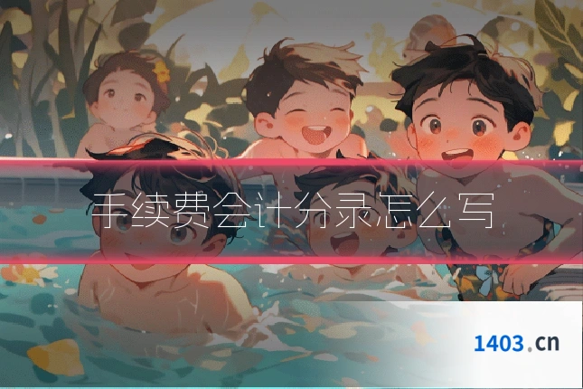 手续费会计分录怎么写