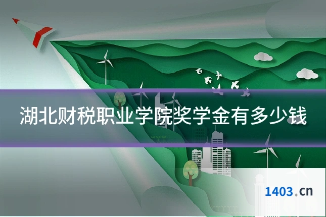 湖北财税职业学院奖学金有多少钱