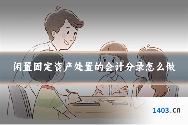 闲置固定资产处置的会计分录怎么做