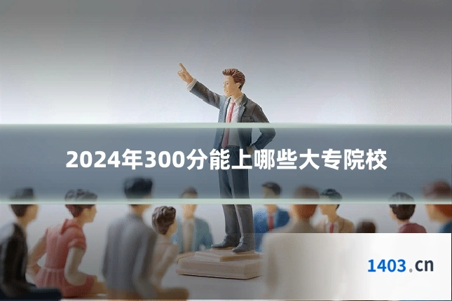 2024年300分能上哪些大专院校