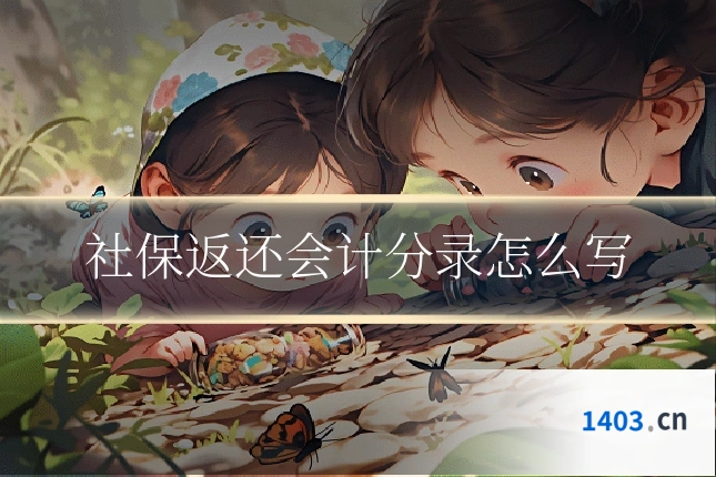 社保返还会计分录怎么写