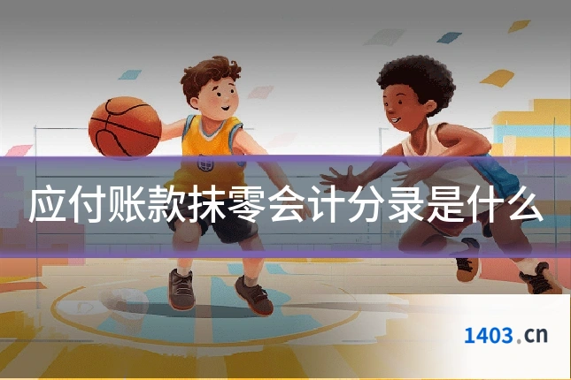 应付账款抹零会计分录是什么