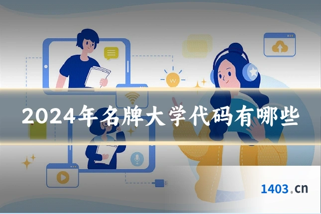 2024年名牌大学代码有哪些