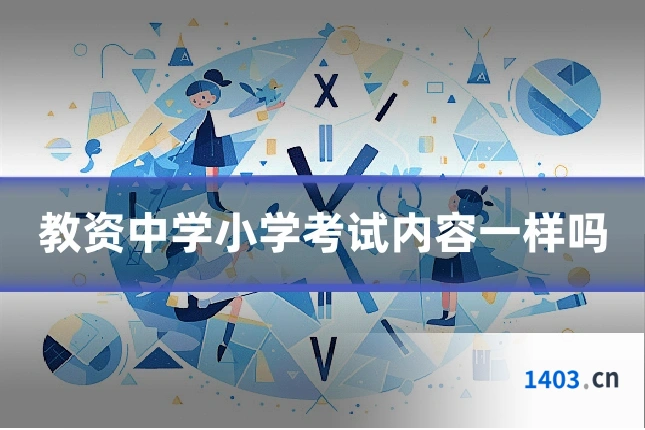 教资中学小学考试内容一样吗
