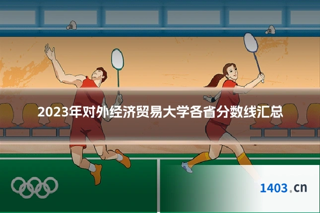 2023年对外经济贸易大学各省分数线汇总