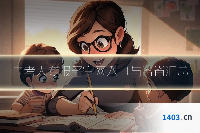 自考大专报名官网入口与各省汇总