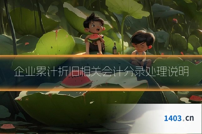 企业累计折旧相关会计分录处理说明