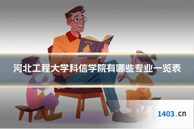河北工程大学科信学院有哪些专业一览表