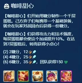 金铲铲之战S12咖啡甜心羁绊介绍 S12咖啡甜心蛋糕层数奖励一览