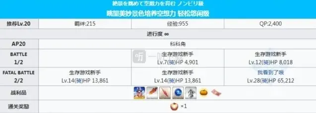 命运冠位指定科科