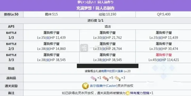 命运冠位指定通关