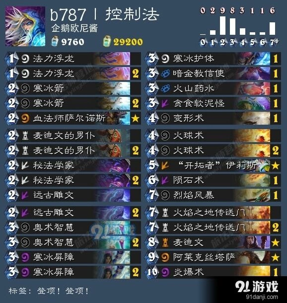 4月26日炉石传说卡组推荐登顶控制法与中速猎