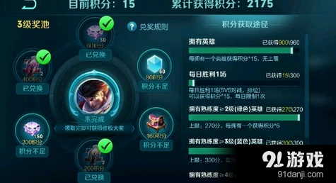 王者荣耀修炼之路全奖励积分要求详解
