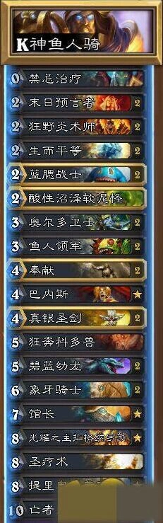 炉石传说卡拉赞鱼人骑卡组实战指南