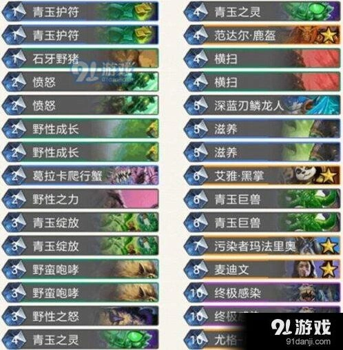 炉石传说小野猪青玉德冲分攻略