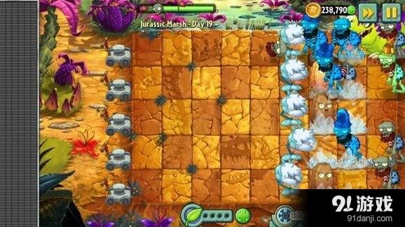 植物大战僵尸2侏罗纪沼泽第19天图文攻略