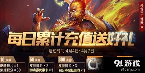 王者荣耀每日累积充值送好礼活动详解