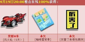 QQ飞车4月19日活动福利内容详解