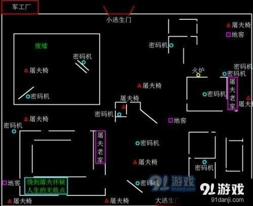 第五人格地图场景全攻略 圣心医院军工厂地形解析