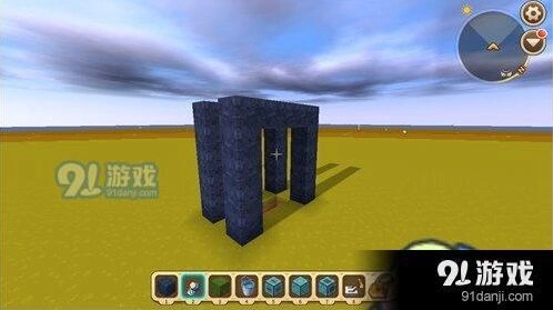 迷你世界水帘洞滑动门制作步骤