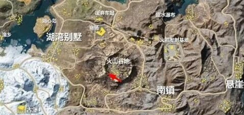 荒野行动火山谷地资源分布教程