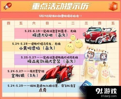 QQ飞车手游夏日祈愿玩法介绍
