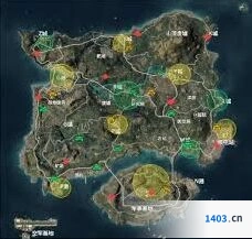 和平精英各地图滑翔机刷新点