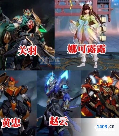 王者荣耀五虎将皮肤曝光 娜可露露新皮肤介绍