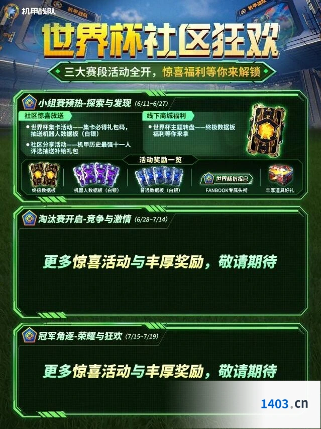 机甲战队世界杯社区狂欢玩法教程