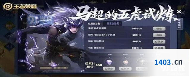 王者荣耀五虎试炼活动玩法指南